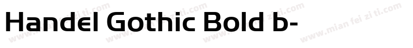 Handel Gothic Bold b字体转换